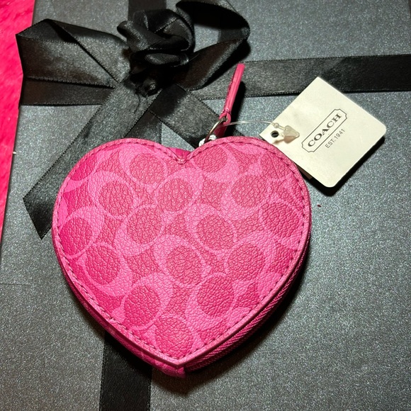 Coach Handbags - NWT Coach Heart Coin Purse